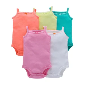 Body bébé lot de 5 pastel vives manches courtes