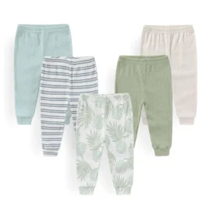 Legging bébé lot de 5 en coton teintes naturelles