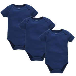Body bébé lot de 3 bleu nuit manches courtes