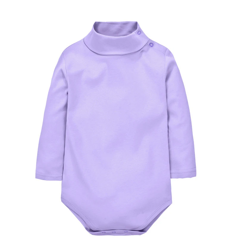 Body bébé col roulé lavande manches longues