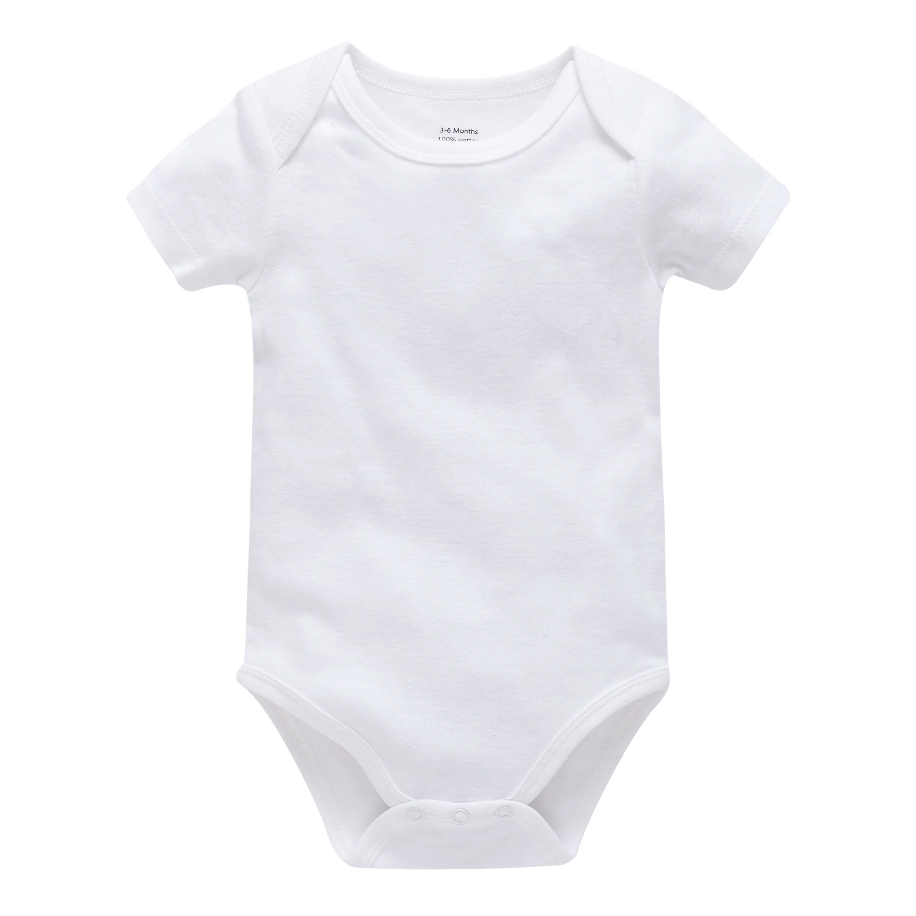 Body bébé blanc coton doux résistant manches courtes