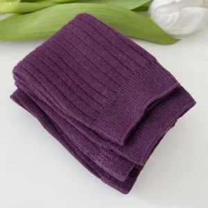 Legging bébé violet côtelé douceur légère style cosy