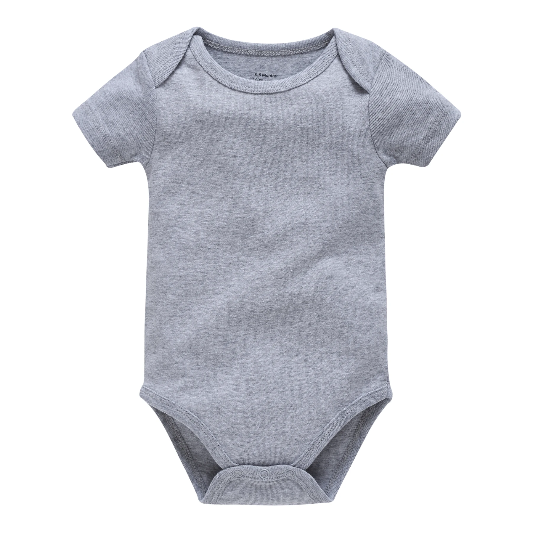 Body bébé gris perle douceur manches courtes