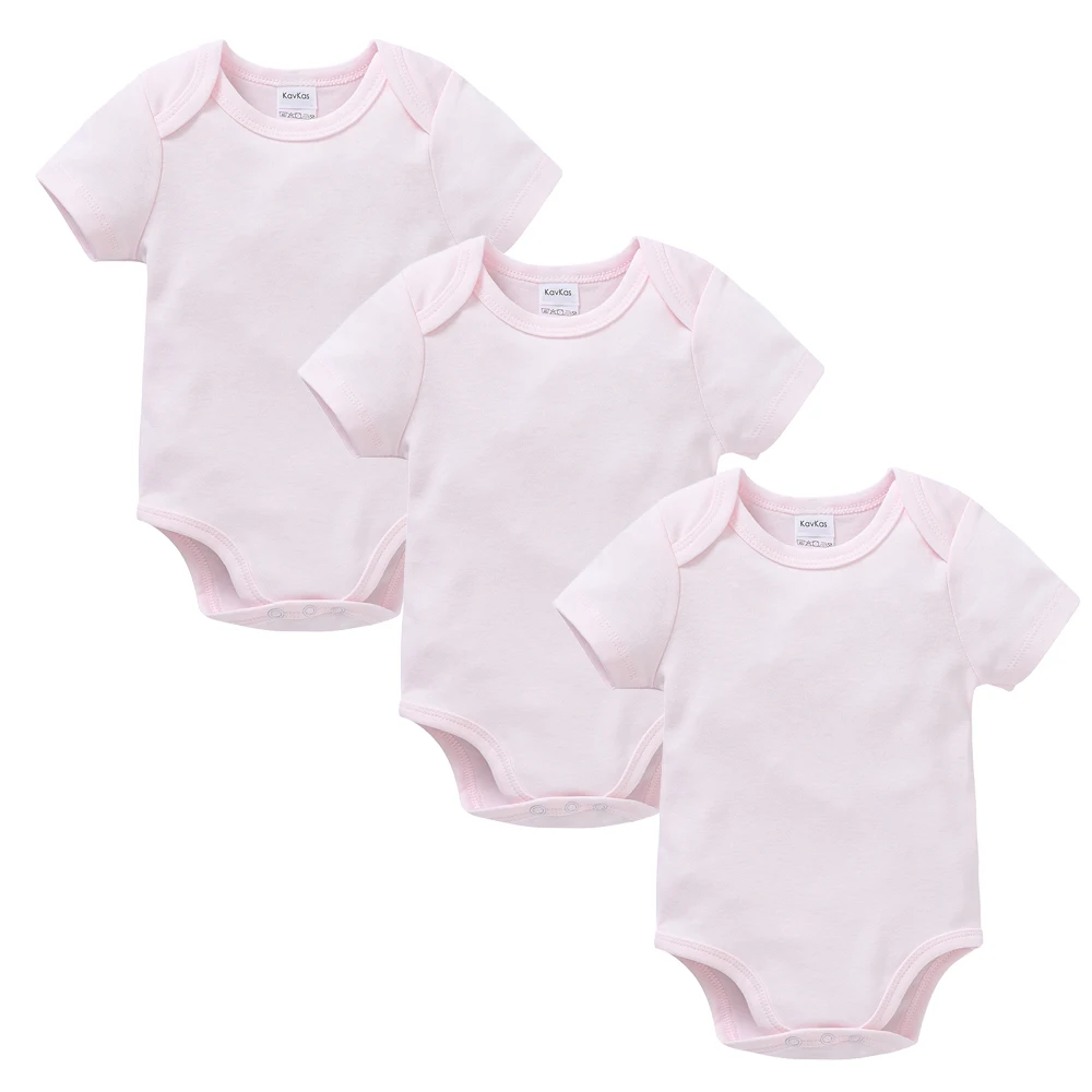 body bébé rose pâle manches courtes