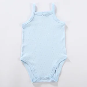 BodyBébé sans manches bleu ciel coton doux - bébé fille