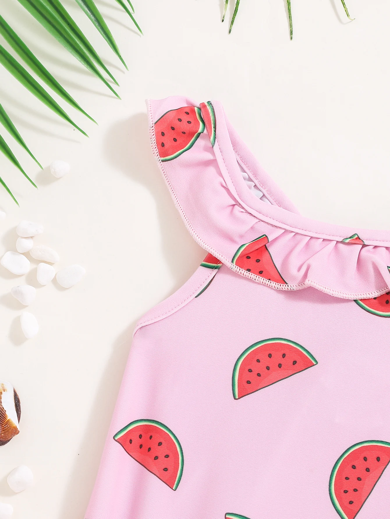 BodyBébé maillot une pièce rose pastèque bébé été
