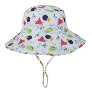 Chapeau bébé anti UV réglable à large bord couvrant