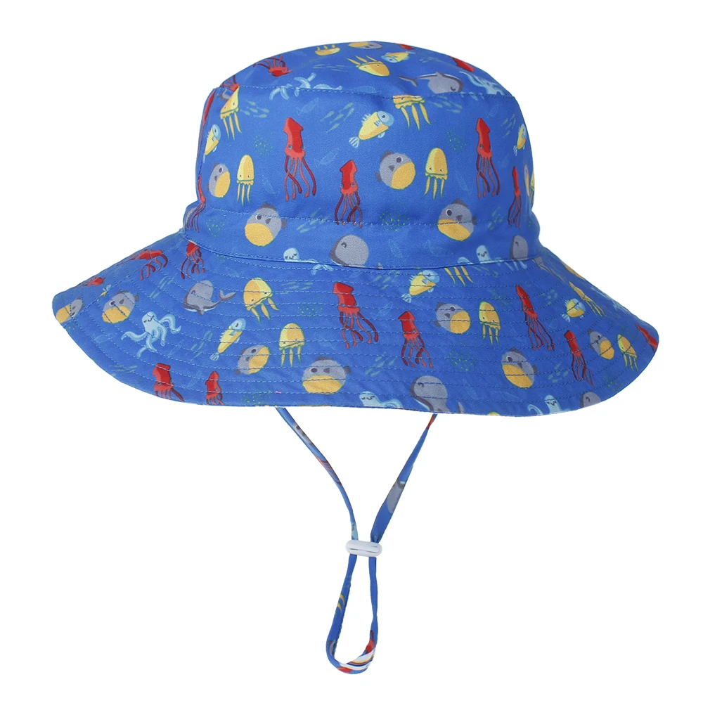 Chapeau bébé anti UV réglable à large bord couvrant