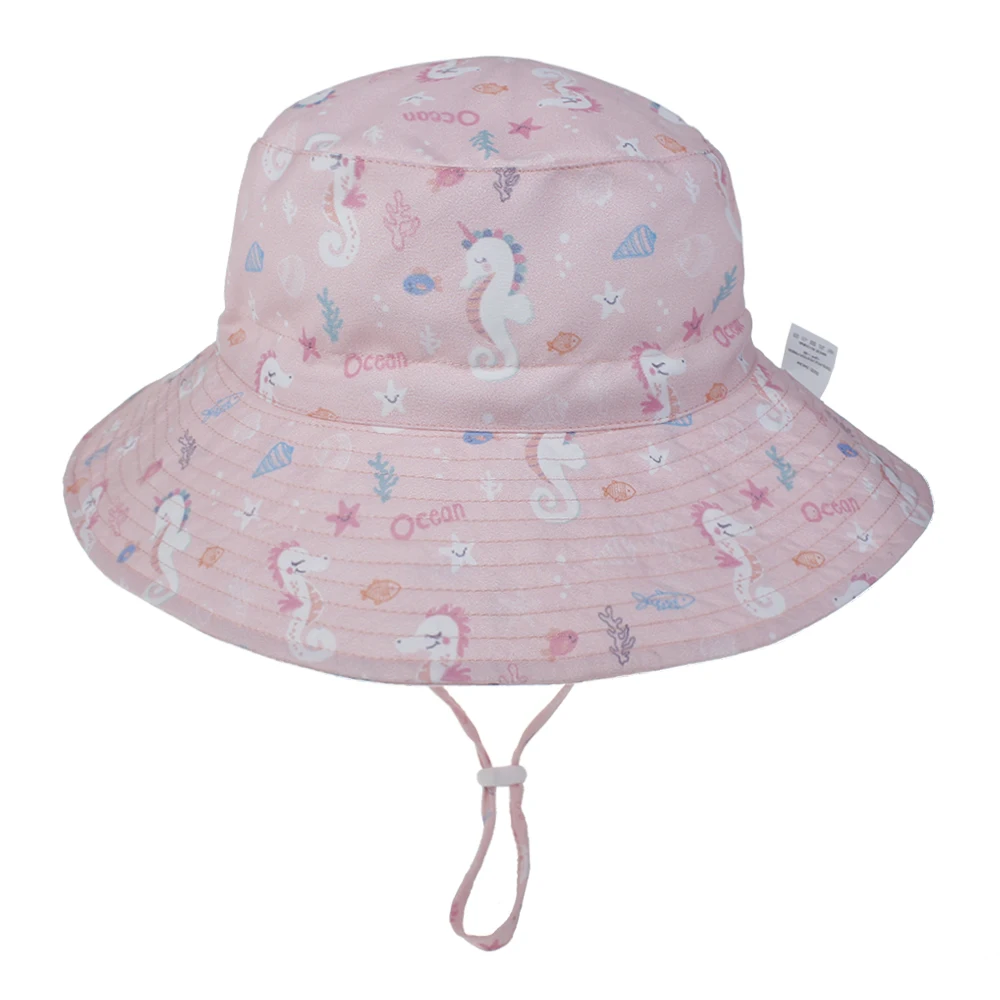 Chapeau bébé anti UV réglable à large bord couvrant