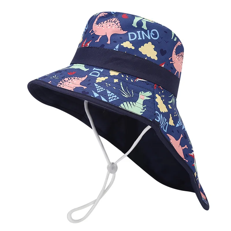 Chapeau bébé large bord anti UV protection nuque