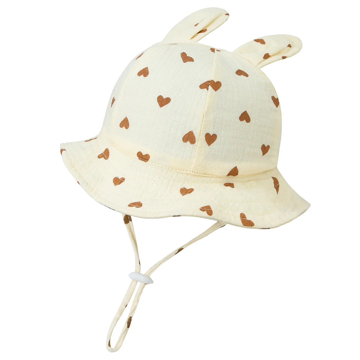Chapeau bébé anti UV oreilles lapin réglable été
