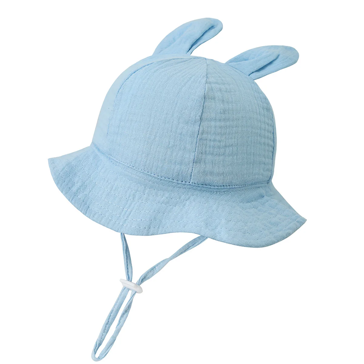 Chapeau bébé anti UV oreilles lapin réglable été