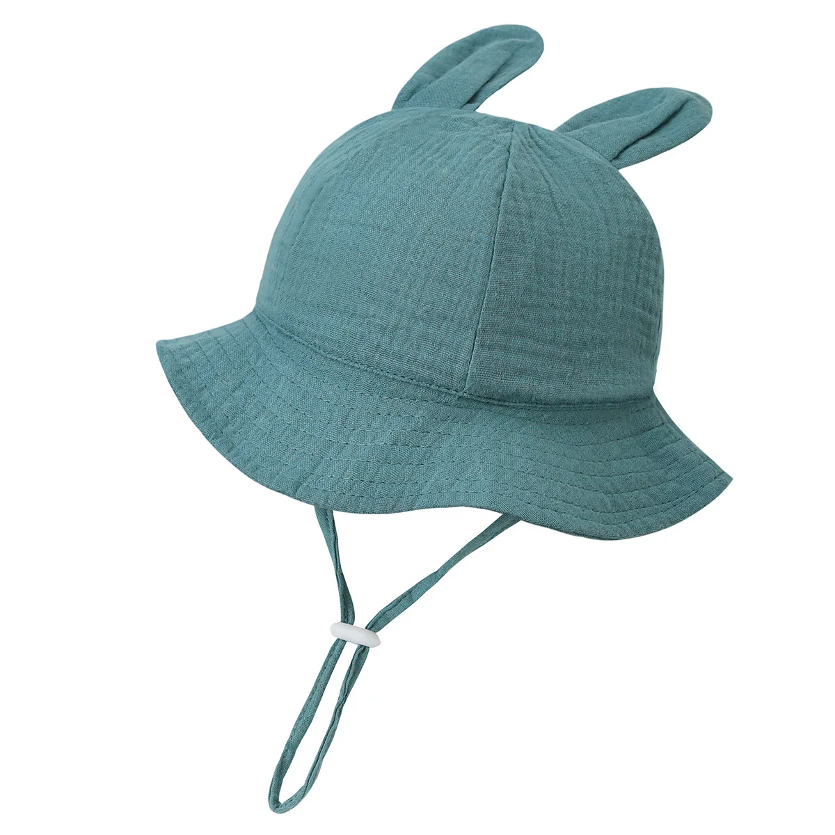 Chapeau bébé anti UV oreilles lapin réglable été