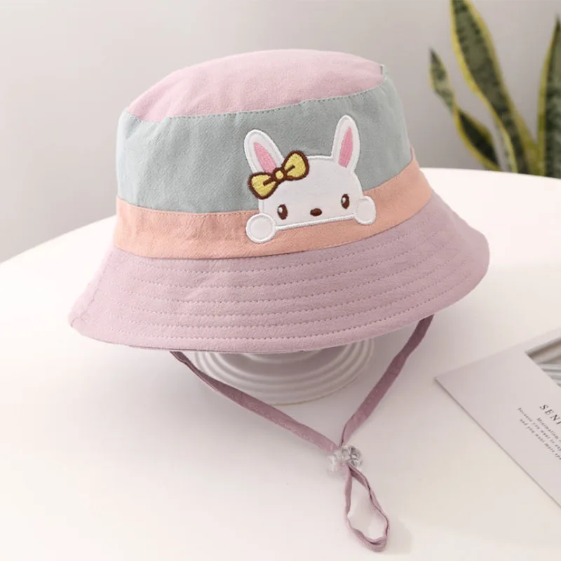 Chapeau bébé ours réglable de soleil pour été