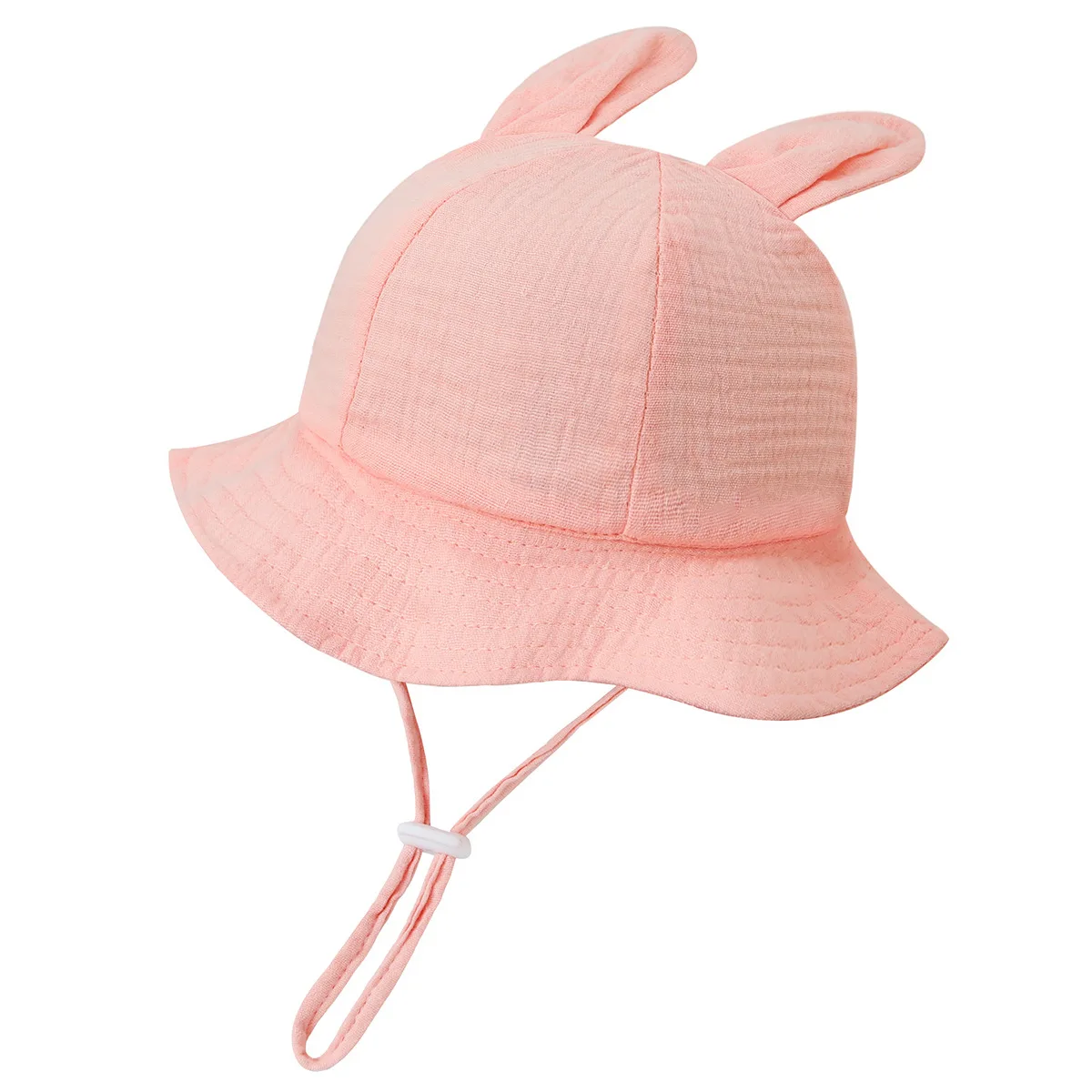 Chapeau bébé anti UV oreilles lapin réglable été