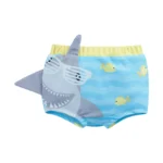Maillot de bain bébé bleu requin short élastique été