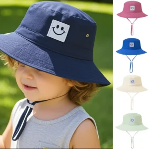 Chapeau bébé anti UV bob soleil réglable