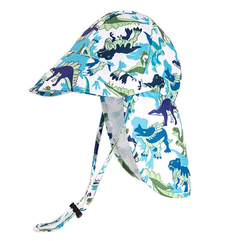 Chapeau bébé anti UV à large bord protège nuque