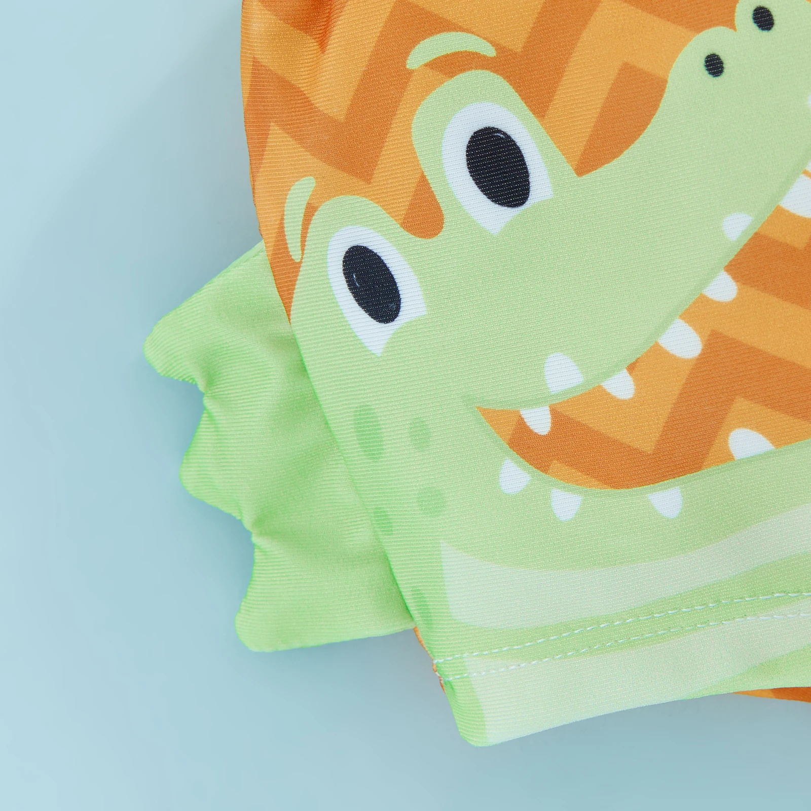 Maillot de bain bébé crocodile extensible orange