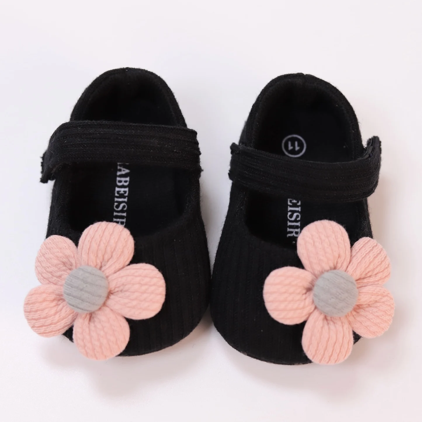 Chaussure bébé fleur souple antidérapante premiers pas
