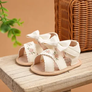 Sandale bébé fille à nœud souple pour été et plage