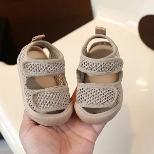Sandales bébé à bout ouvert souples pour l'été