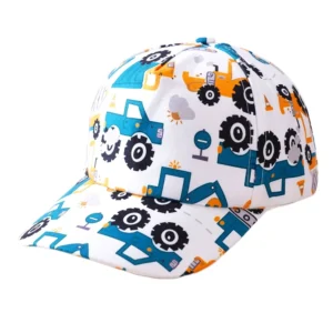 Casquette blanche enfant engins été protection solaire