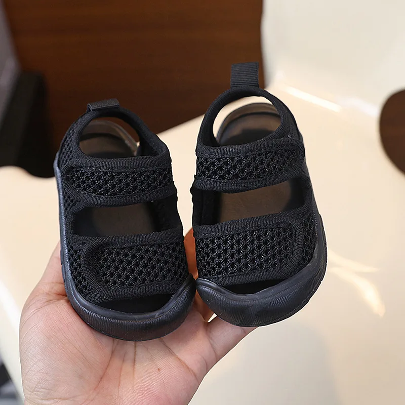 Sandales bébé à bout ouvert souples pour l'été