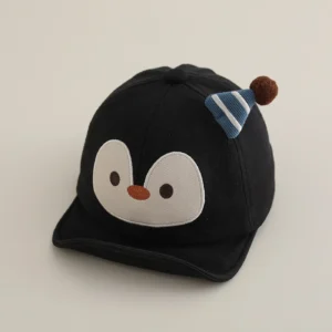 Casquette noire bébé animal protection solaire été