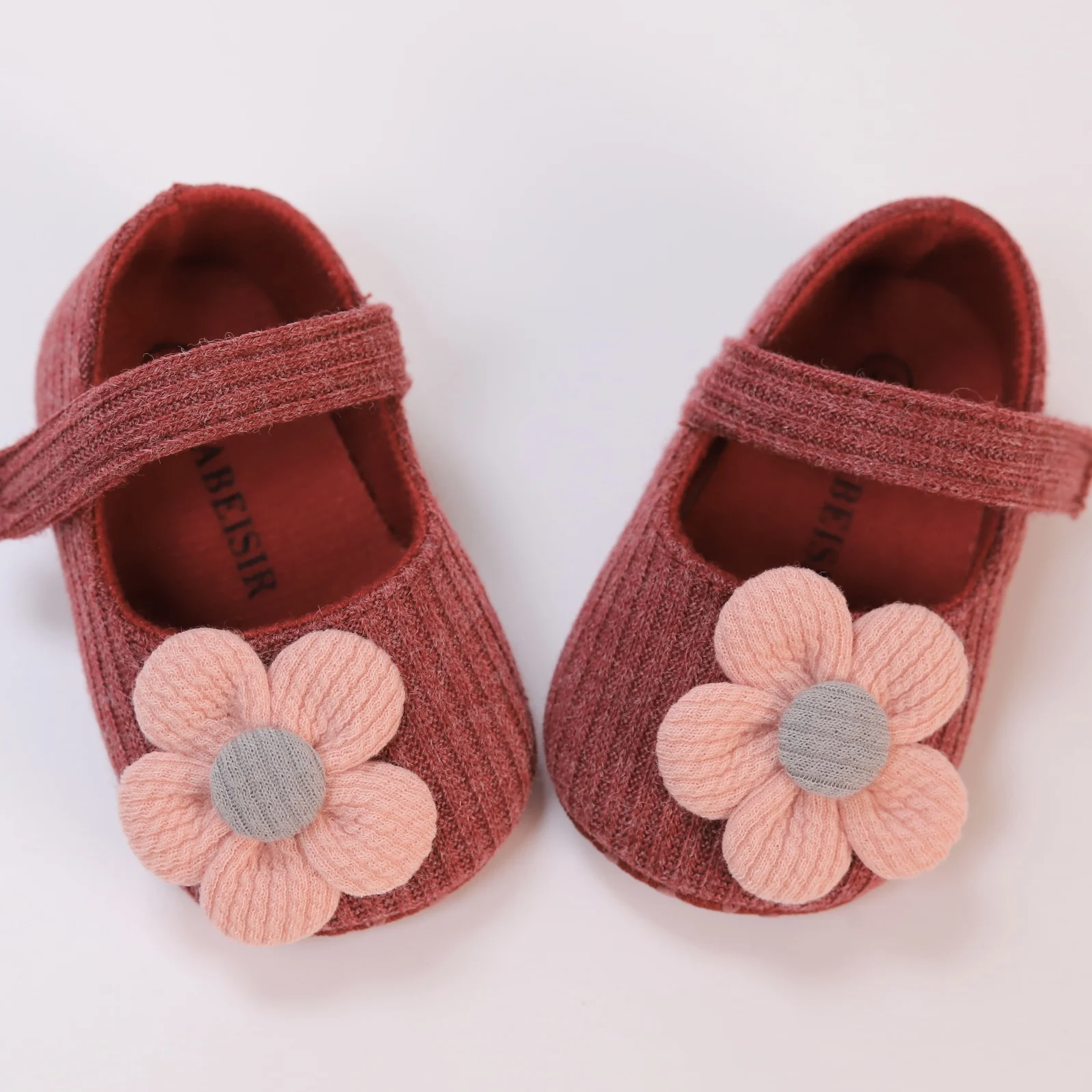 Chaussure bébé fleur souple antidérapante premiers pas