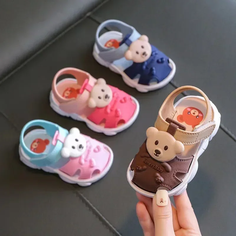 Chaussure bébé sandale souple antidérapante dessin animé
